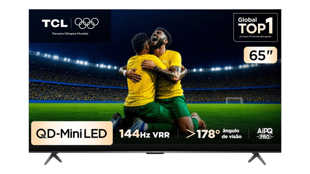Smart TV TCL 65" QLED 4K 65P7K Google TV Dolby Vision Dolby Atmos