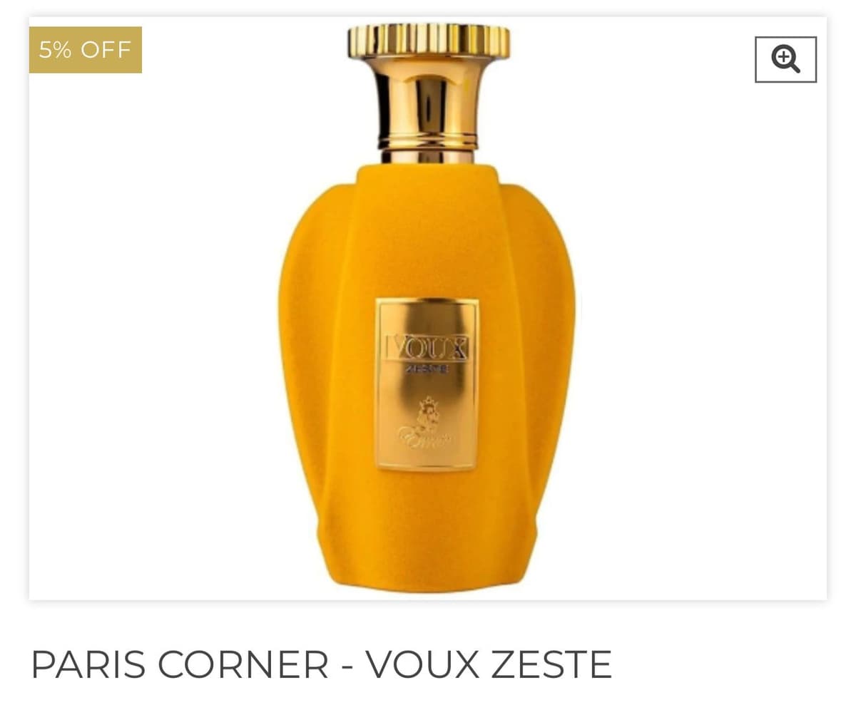 Paris Corner Voux Zeste Eau de Parfum