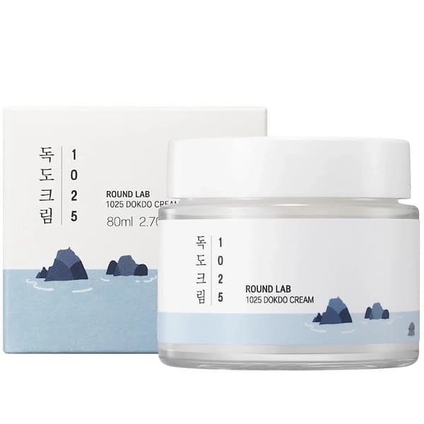 Creme Facial Hidratante ROUND LAB 1025 Dokdo de 80 ml