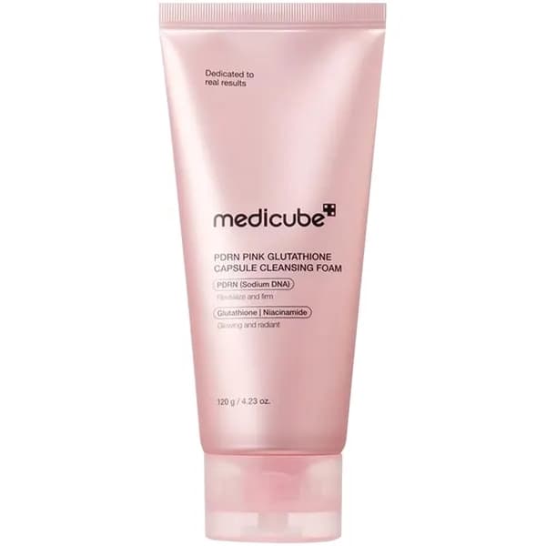 Espuma Facial de Limpeza Medicube PDRN Pink Glutathione Capsule 120g