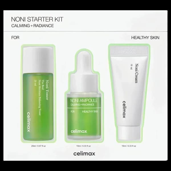 Kit Cuidado Facial Celimax The Real Noni Starter - 3 Peças
