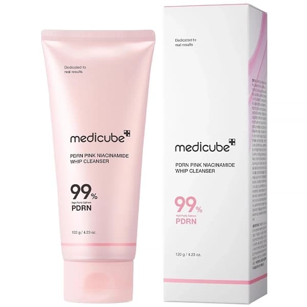 Limpador Facial Medicube PDRN Pink Niacinamide Whip Cleanser de 120 g