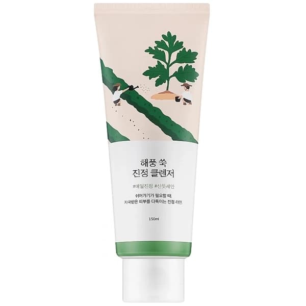 Limpeza Facial Round Lab Mugwort Calming Cleanser de 150 ml