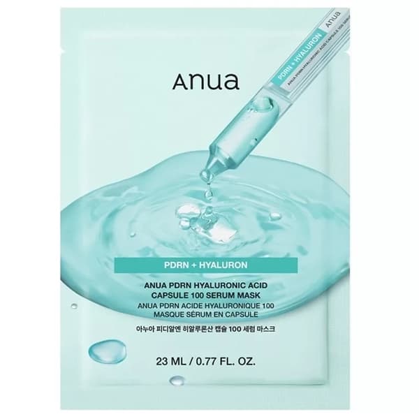Máscara Facial Anua PDRN Hyaluronic Acid Capsule 100 Serum Mask - 1 Unidade