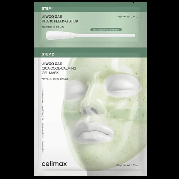 Máscara Facial Celimax JI Woo Gae Cica PHA Peel - 1 Unidad