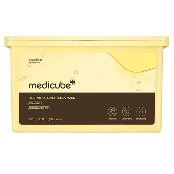 Máscara Facial Medicube Deep Vita C Daily Quick Mask - 30 Unidades (Frasco Danificado)