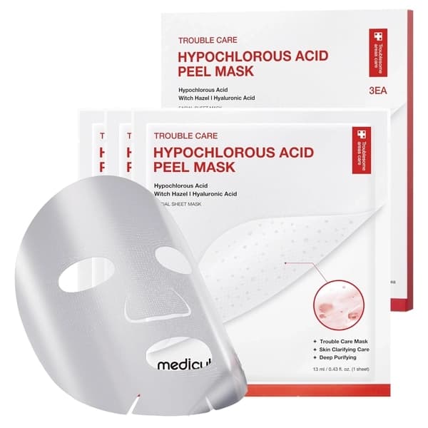 Máscara Facial Medicube Hypochlorous Acid Peel - 3 Unidades