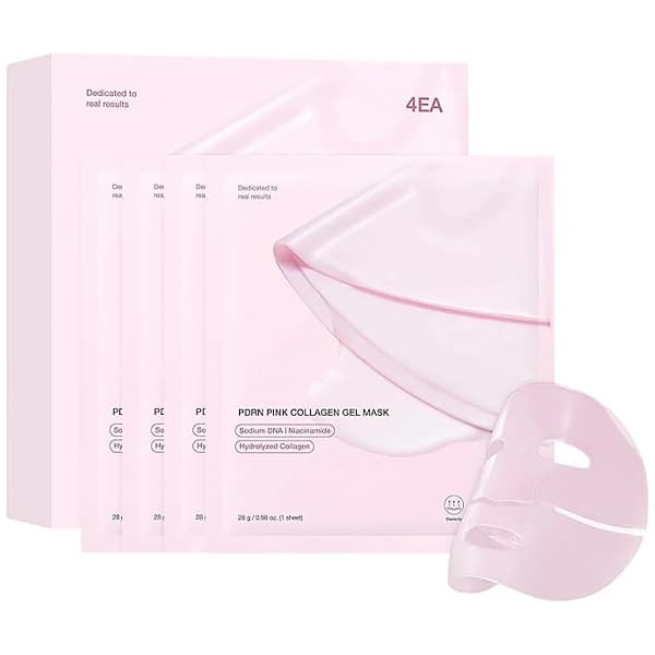 Máscara Facial Medicube PDRN Pink Collagen Gel Mask - 4 Unidades