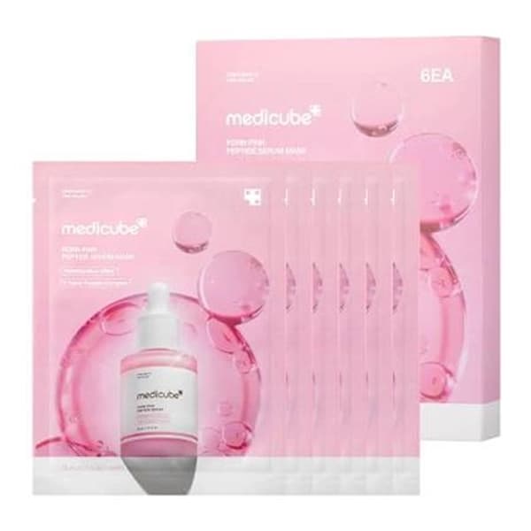 Máscara Facial Medicube PDRN Pink Peptide - 6 Unidades