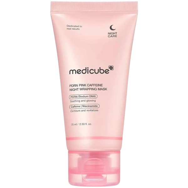 Máscara Facial Noturna Medicube PDRN Pink Caffeine Night Wrapping 75 ml
