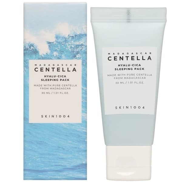 Máscara Facial Noturna SKIN1004 Madagascar Centella Hyalu-Cica Sleeping Pack de 30ml