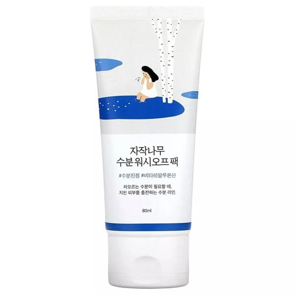Máscara Facial ROUND LAB Birch Juice Moisturizing Wash off Pack de 80 ml