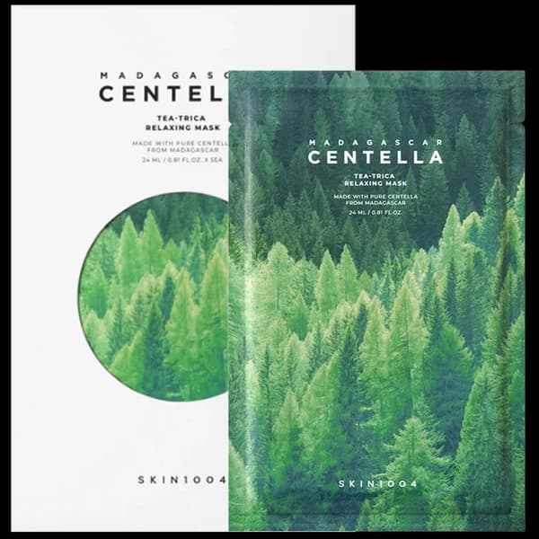 Máscara Facial SKIN1004 Madagascar Centella Tea-Trica Relaxing - 5 Unidades