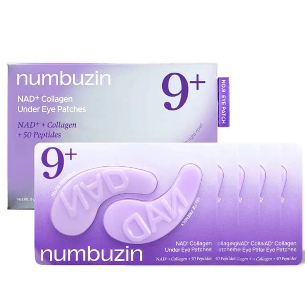 Máscara para Contorno de Olhos Numbuzin No.9 NAD+ Collagen Under Eye Patches - 5 Unidades