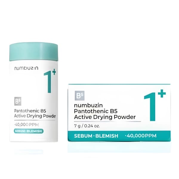 Pó Facial Numbuzin Nº1 Pantothenic B5 Active Drying Powder de 7 g