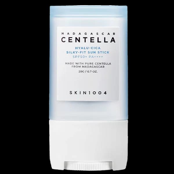 Protetor Solar Facial em Barra SKIN1004 Madagascar Centella Hyalu-Cica Silky-Fit SPF 50+ PA++++ 20 g