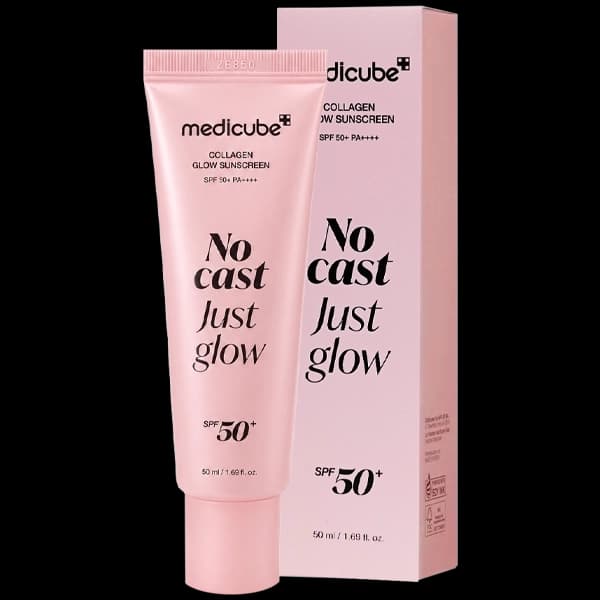 Protetor Solar Facial Medicube Collagen Glow Sunscreen SPF50+ 50ml