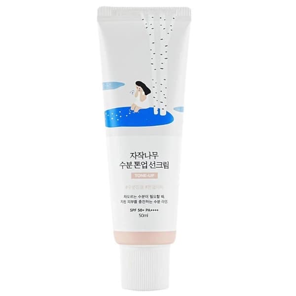Protetor Solar Facial Round Lab Birch Juice Moisturizing Tone Up Sunscreen SPF 50+ PA++++ 50 ml