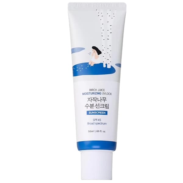Protetor Solar Facial ROUND LAB Birch Moisturizing Sunscreen UVLock SPF 45 50 ml
