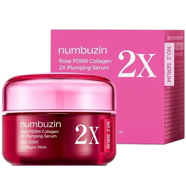 Sérum Facial Numbuzin No.2 Rose PDRN Collagen 2X Plumping de 30 ml