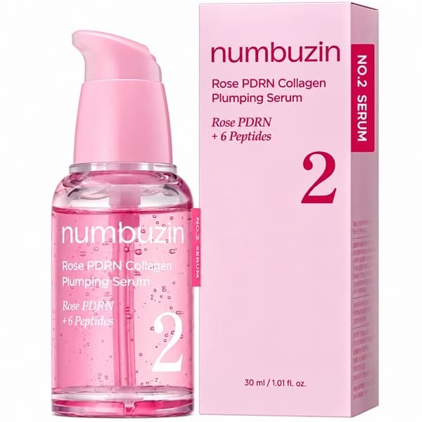 Sérum Facial Numbuzin No.2 Rose PDRN Collagen Plumping de 30 ml