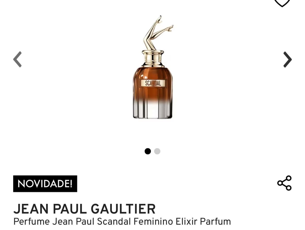 Jean Paul Gaultier Scandal Feminino Elixir Parfum