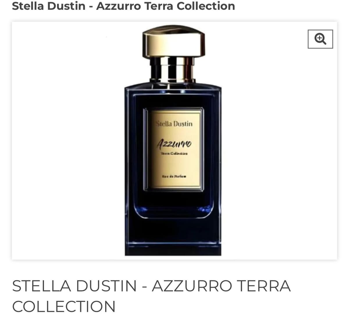 Stella Dustin Azzurro Terra Collection Eau de Parfum